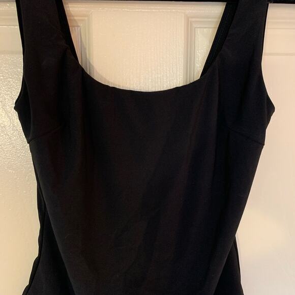 Windsor Black Scoop Neck Bodysuit with Low Back - Picture 3 of 4